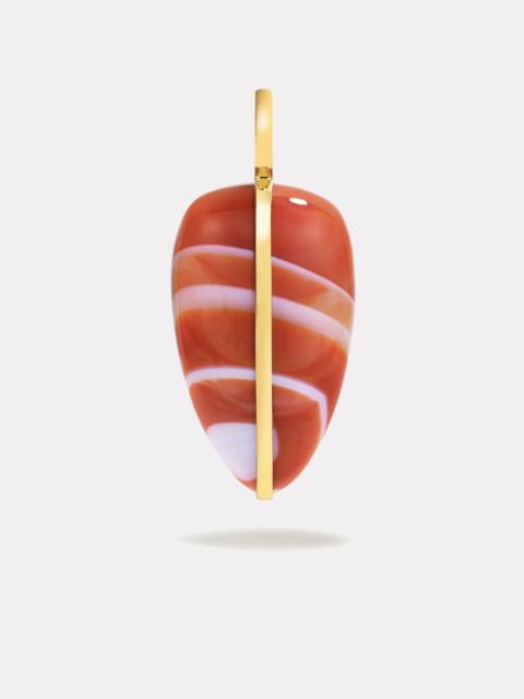 By Pariah Large Pebble Pendant | Red Carnelian