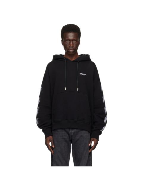 Off-White Black Pixel Diag Skate Hoodie | REVERSIBLE