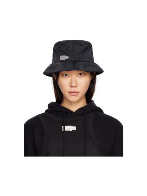 FENG CHEN WANG Black Quilted Bucket Hat
