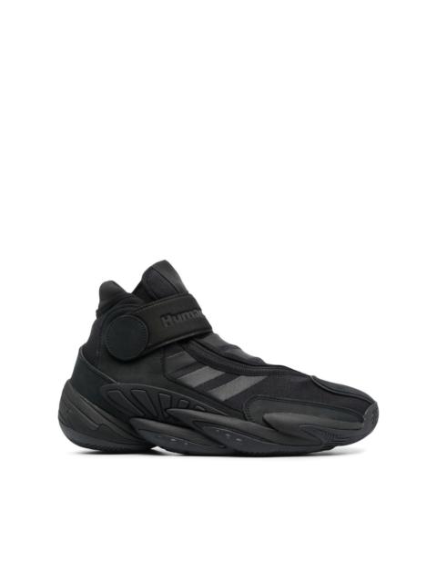 adidas x Pharrell Williams Triple Black high-top sneakers