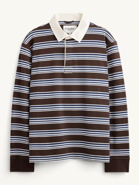 Corridor MINI STRIPE RUGBY LS - BROWN