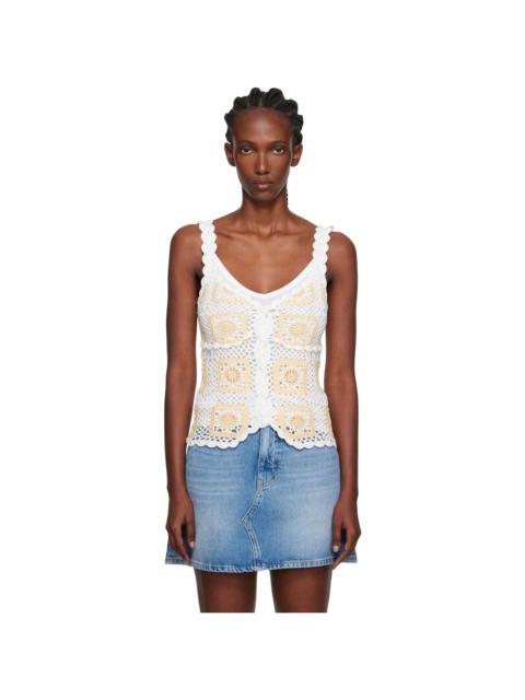 Holzweiler White Rosie Crochet Tank Top