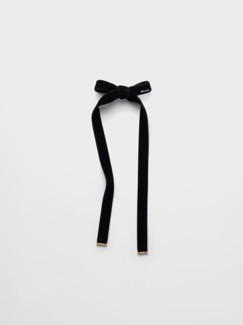 Prada Velvet hair clip