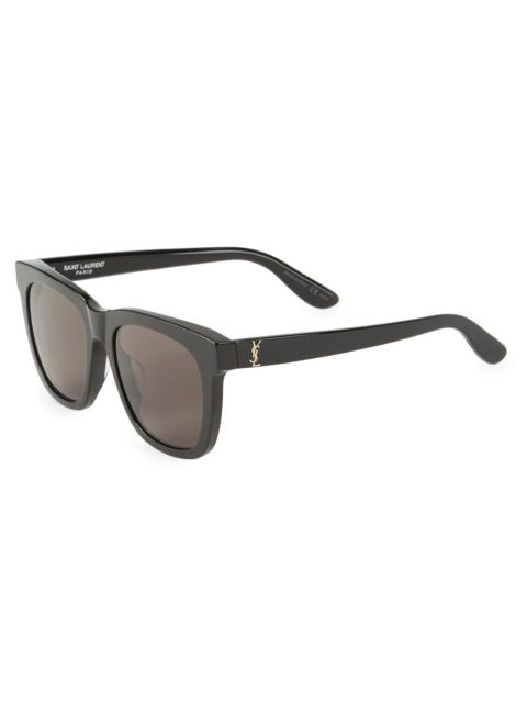 SAINT LAURENT Women's 55MM Square Sunglasses - Black
