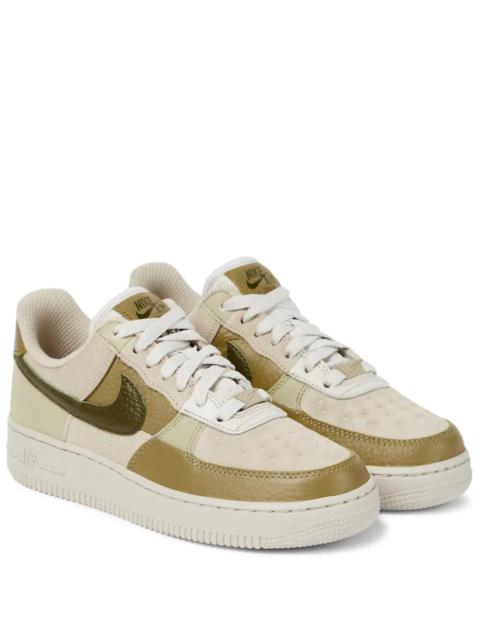 Nike Air Force 1 suede and leather sneakers