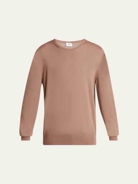 SAINT LAURENT Men's Sea Island Fine-Gauge Sweater