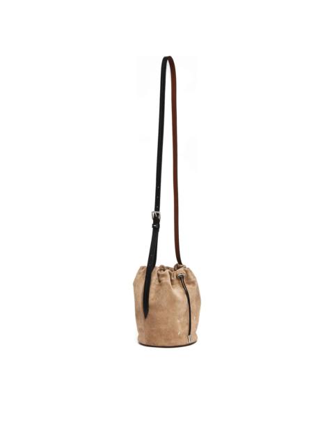 Maison Margiela drawstring-fastening suede bucket bag