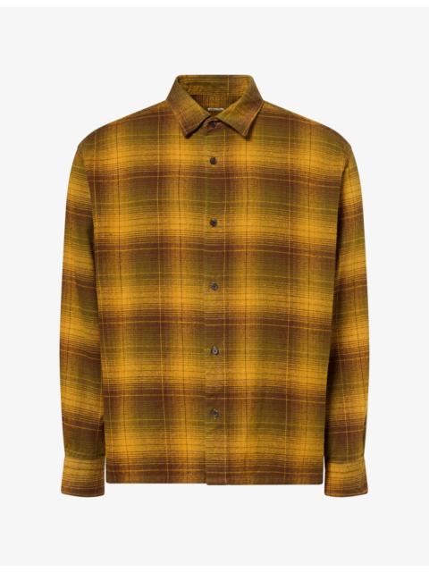 A.PRESSE Vintage Check Flannel Silk Twill Shirt