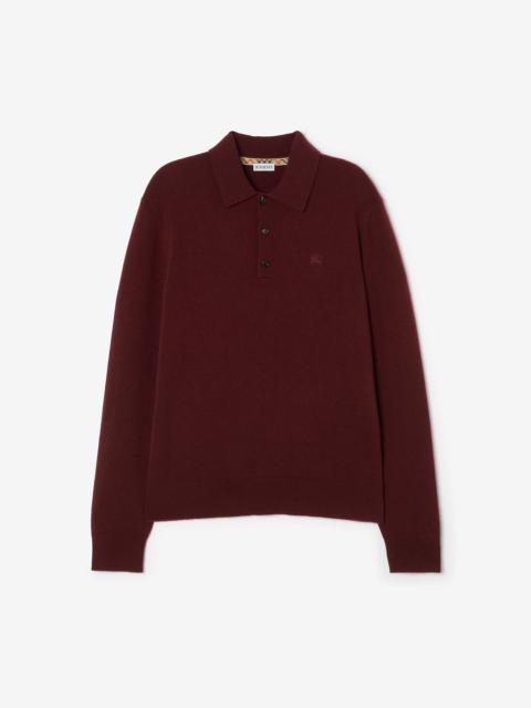 Burberry Long-sleeve Cashmere Blend Polo Shirt