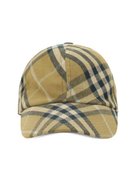 Burberry checked cotton cap