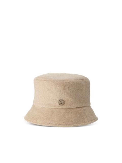 MAISON MICHEL logo-plaque hat