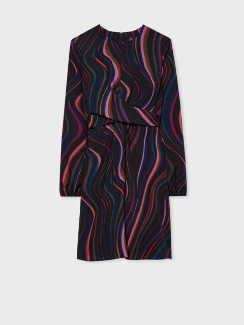 Paul Smith Women's 'Midnight Swirl' Satin Georgette Dress
