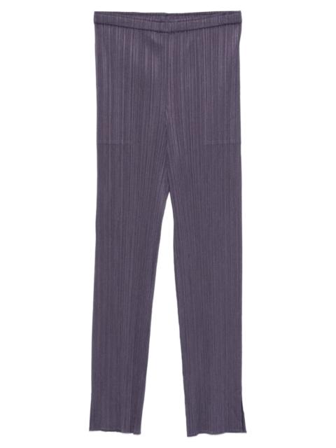 Pleats Please Issey Miyake pleated split trousers