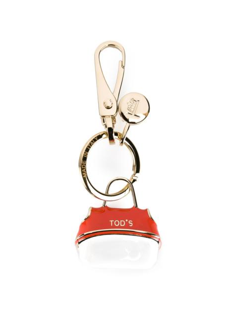 Tod's logo tote keyring