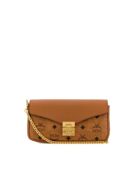 MCM mini Tracy logo chain leather cross body bag