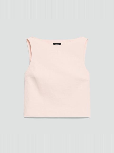 Theory Sleeveless Boatneck Top in Good Linen