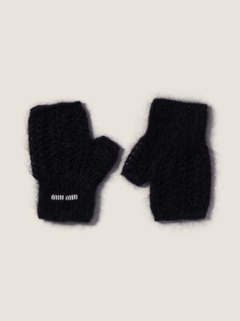 Miu Miu Mohair fingerless gloves