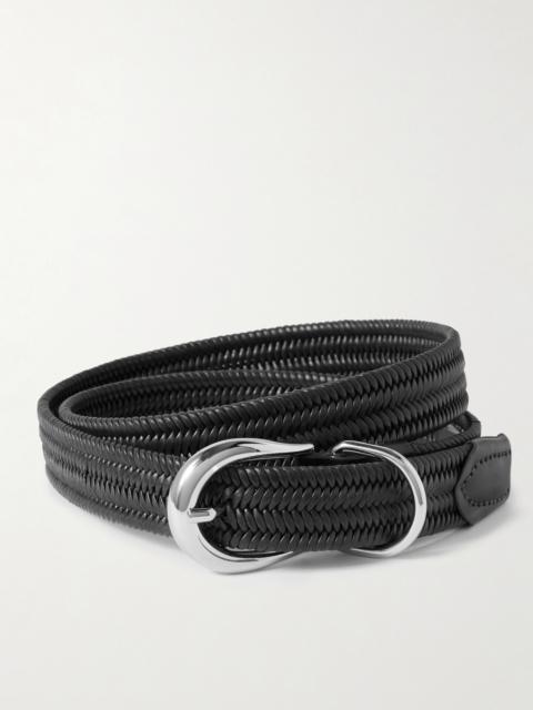 DÉHANCHE Hollyhock Braided Leather Belt