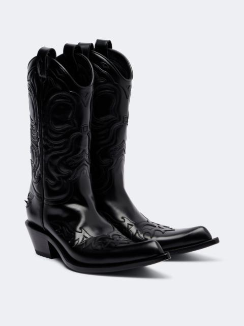 Acne Studios Bouni leather cowboy boots