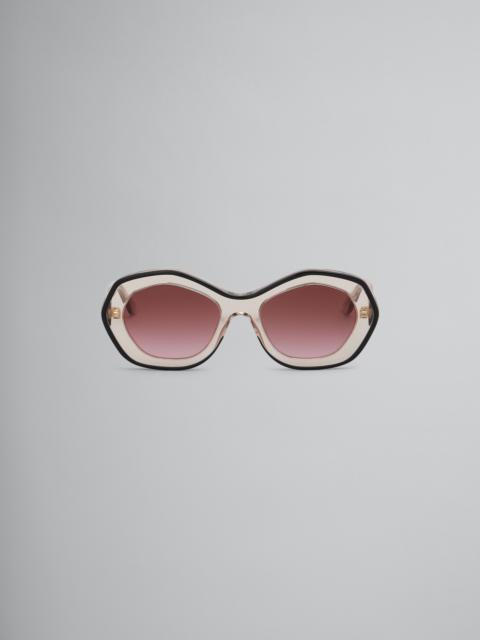 Marni SEMITRANSPARENT ULAWUN VULCANO ACETATE SUNGLASSES