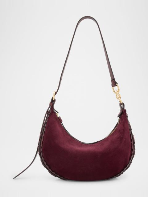 ULLA JOHNSON Twyla Small Suede Hobo Bag