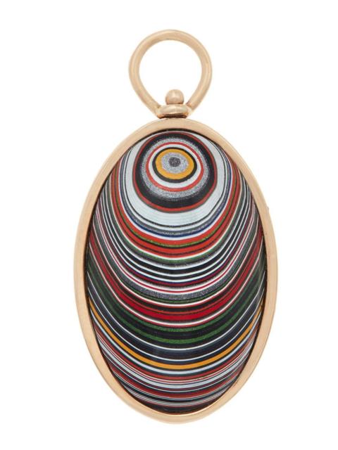 MARLA AARON Fordite Large Oval Charm