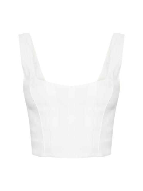 exposed-seam cropped top