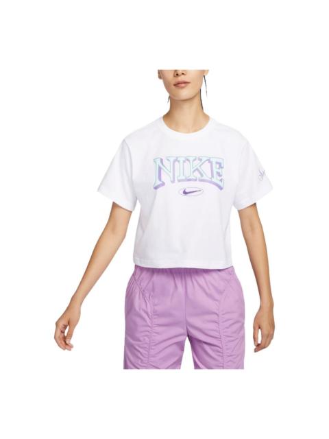 Nike (WMNS) Nike Sportswear Graphic Oversized T-Shirt Asia Sizing 'White' FZ2856-100