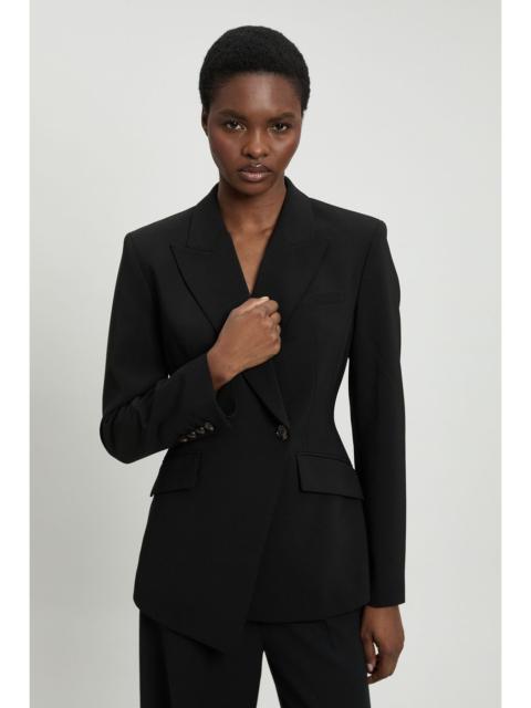 KAREN MILLEN Compact Viscose Single Breasted Tailored Blazer