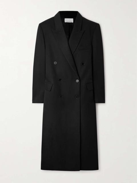 Jane oversized double-breasted twill coat