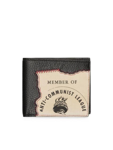 Enfants Riches Déprimés Anti Communist League bifold leather wallet