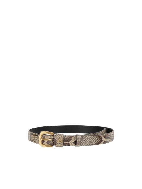 Valentino snake-effect belt