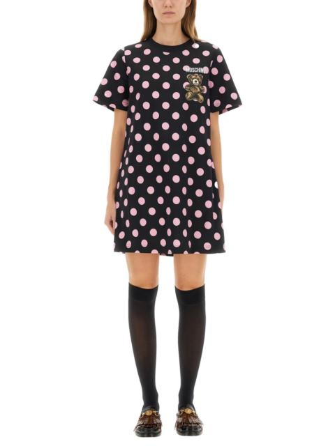 "TEDDY POLKA DOTS" SHORT DRESS