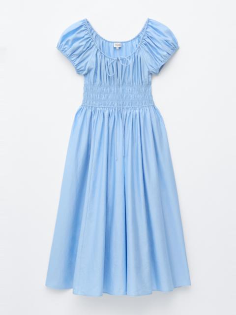 & Other Stories Cotton Smocked Midi Dress