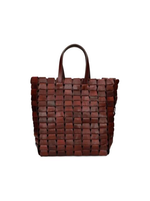 DRAGON DIFFUSION woven handle tote bag