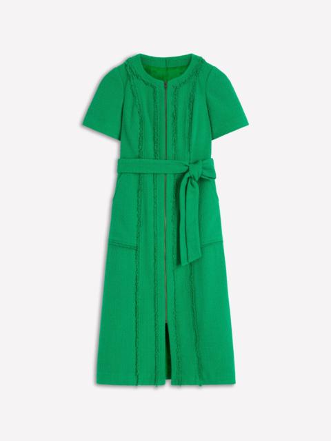 BODEN Ruth Zip Texture Dress-Green