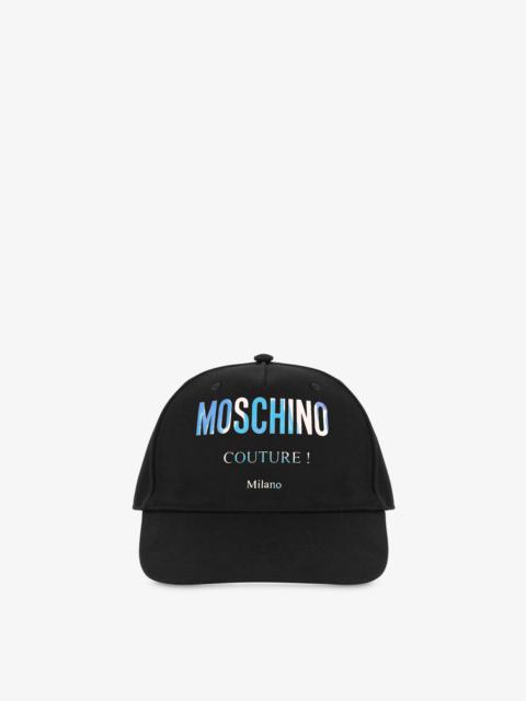 Moschino HOLOGRAPHIC LOGO CANVAS HAT