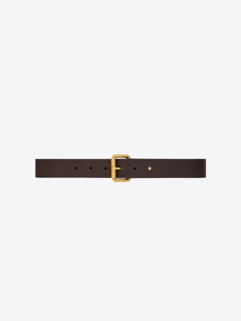 SAINT LAURENT motorcycle belt in leather