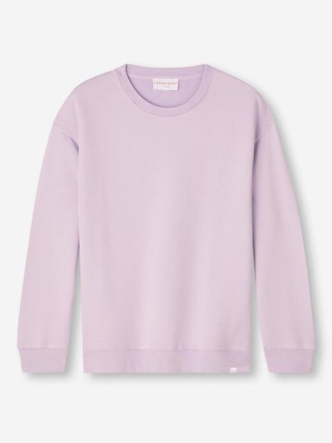 Derek Rose Women's Sweatshirt Quinn Cotton Modal Lilac