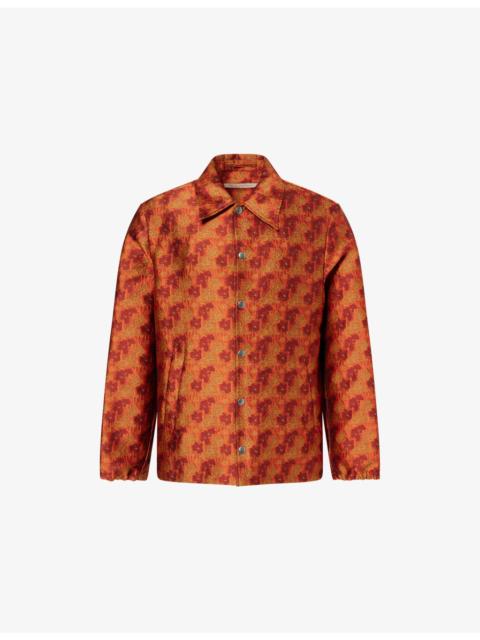 Dries Van Noten Vorries Floral Cotton-Blend Jacket