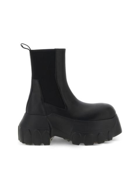 Rick Owens elastic-detail leather ankle boots