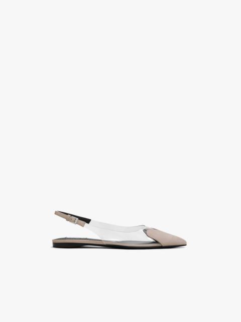 FLAT SLINGBACKS LE CŒUR IN SUEDE