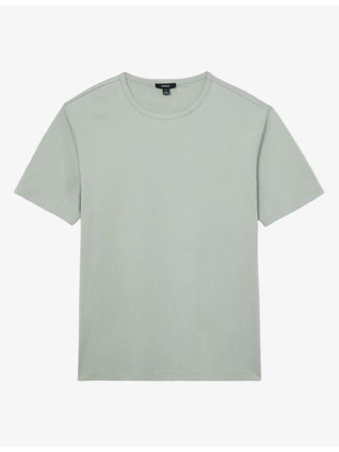 REISS Count Tailored-Fit Air-Water Cotton T-Shirt