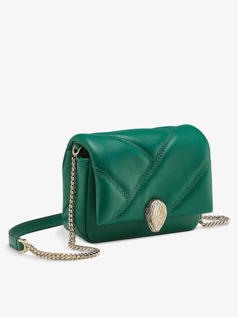 BVLGARI Serpenti Cabochon leather shoulder bag