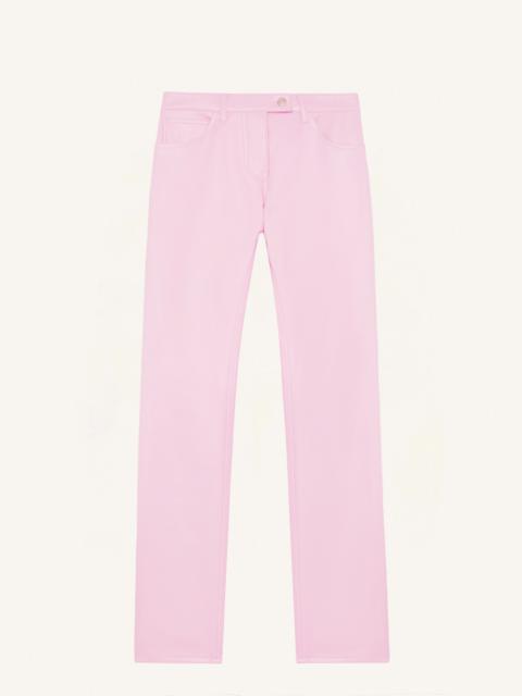 courrèges 5-POCKET VINYL STRAIGHT PANTS