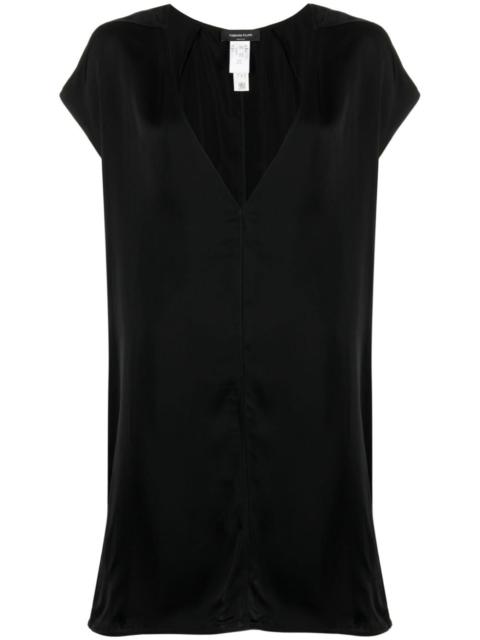 FABIANA FILIPPI plunging V-neck shift minidress