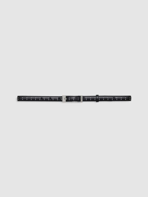 ANINE BING Elly Belt Studs Smooth Leather - Black