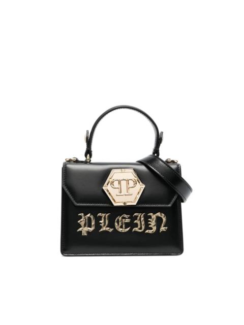 PHILIPP PLEIN small logo-plaque leather bag