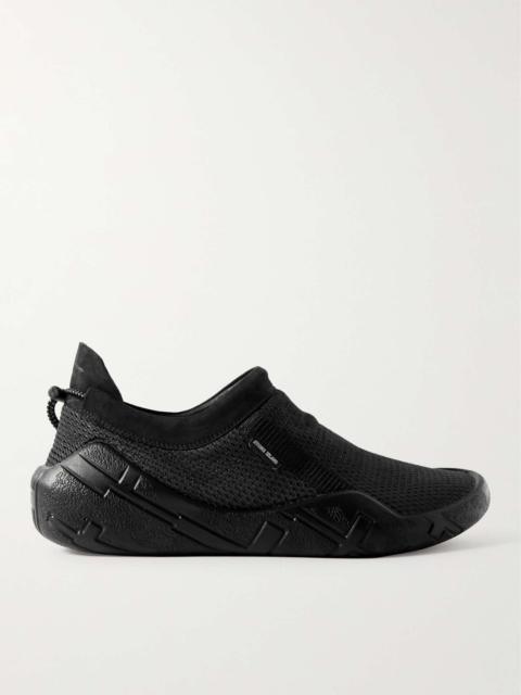 Stone Island Shadow Project Shadow MOC Suede- and Webbing-Trimmed Mesh Slip-On Sneakers