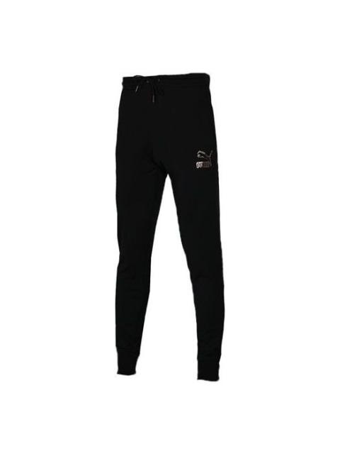 PUMA PUMA Knit Sweatpants 'Black White' 597460-01
